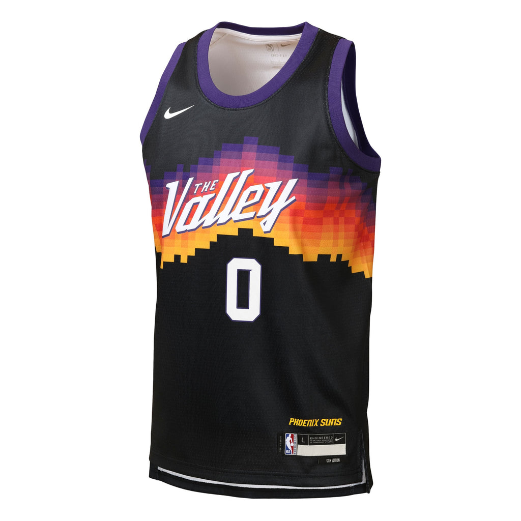 Phoenix Suns Nike 2025/26 City Edition Swingman Jersey - Black - Ryan Dunn - Youth