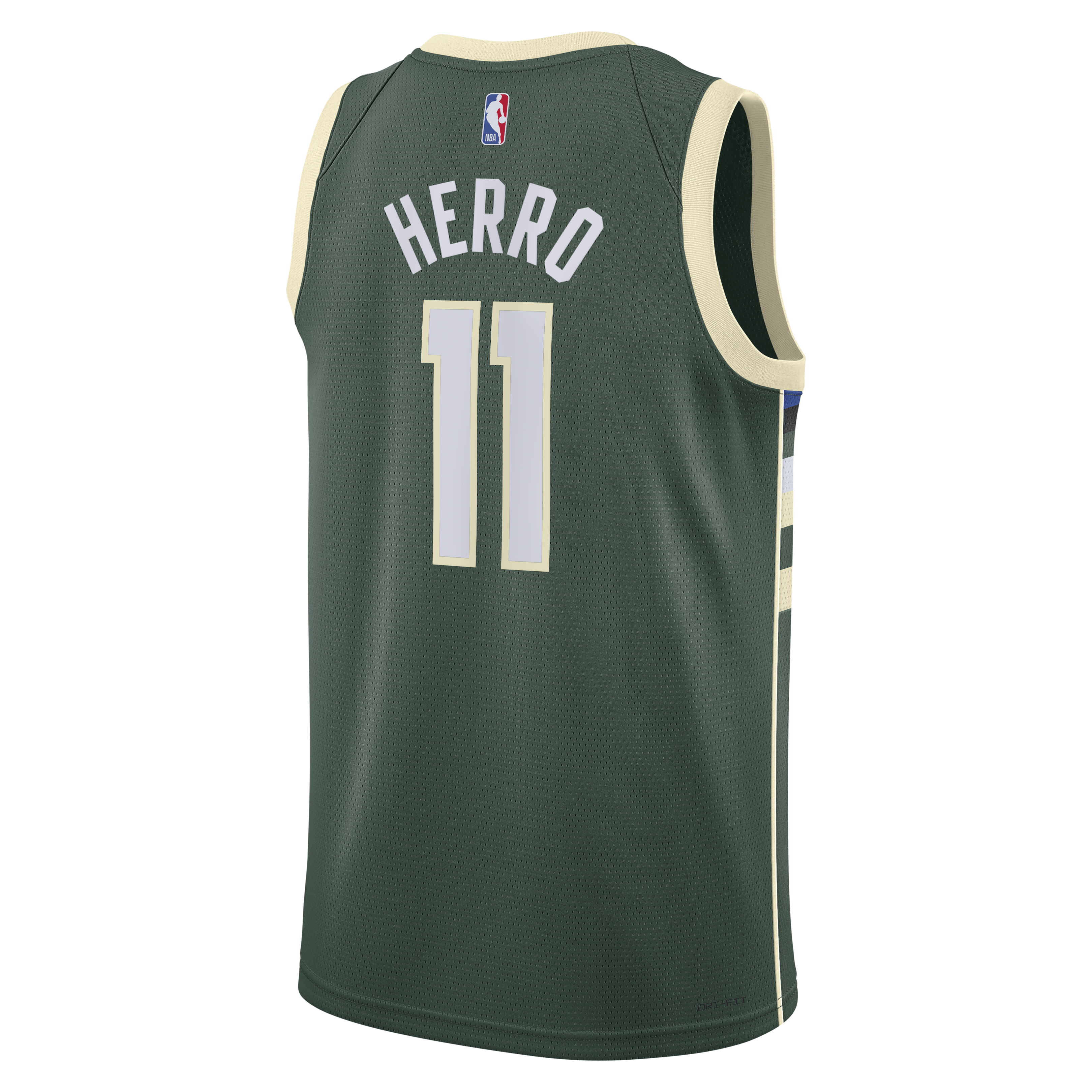Milwaukee Bucks Nike Icon Edition Swingman Jersey - Hunter Green - Tyler Herro - Unisex