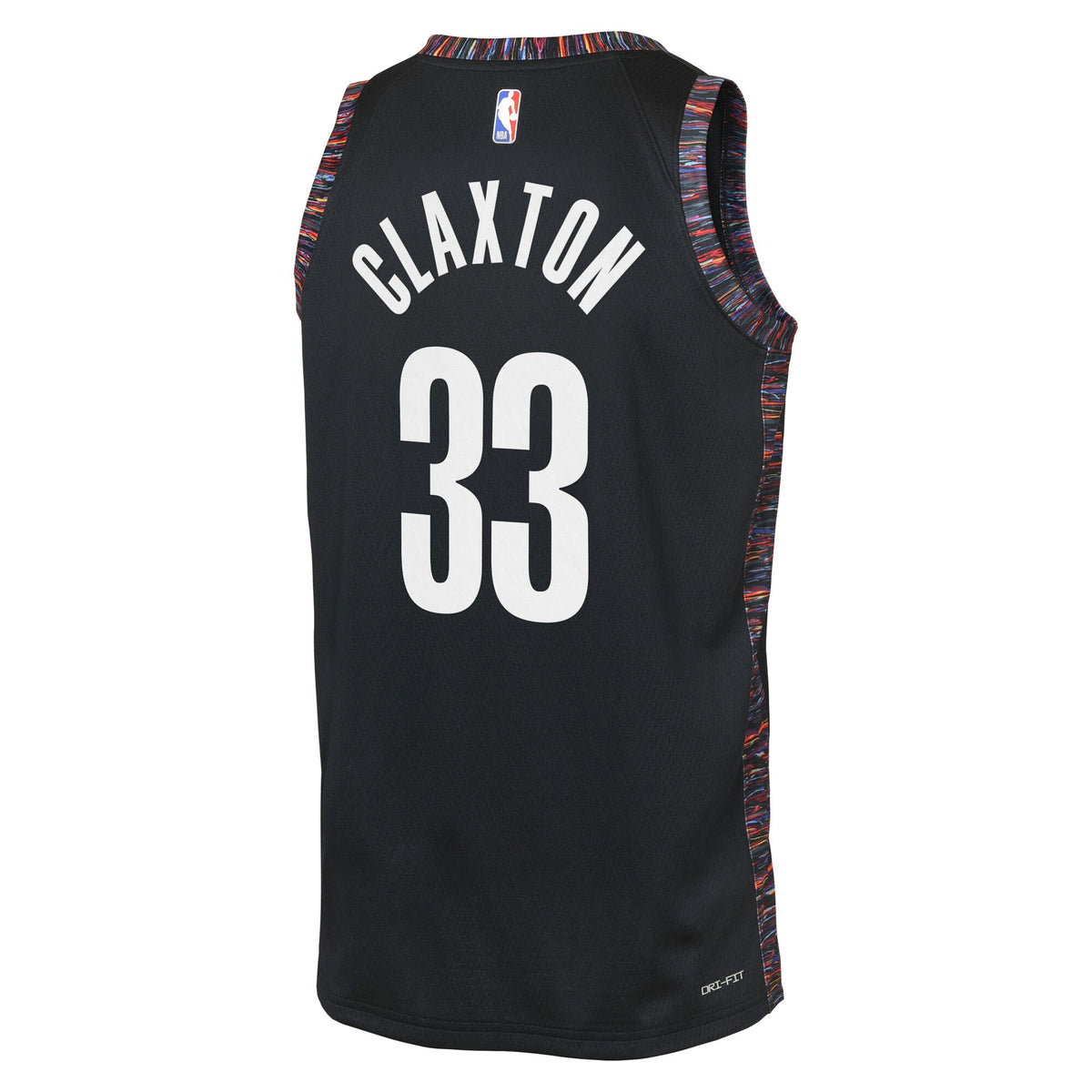 Brooklyn Nets Nike 2025/26 City Edition Swingman Jersey - Black - Nic Claxton - Youth