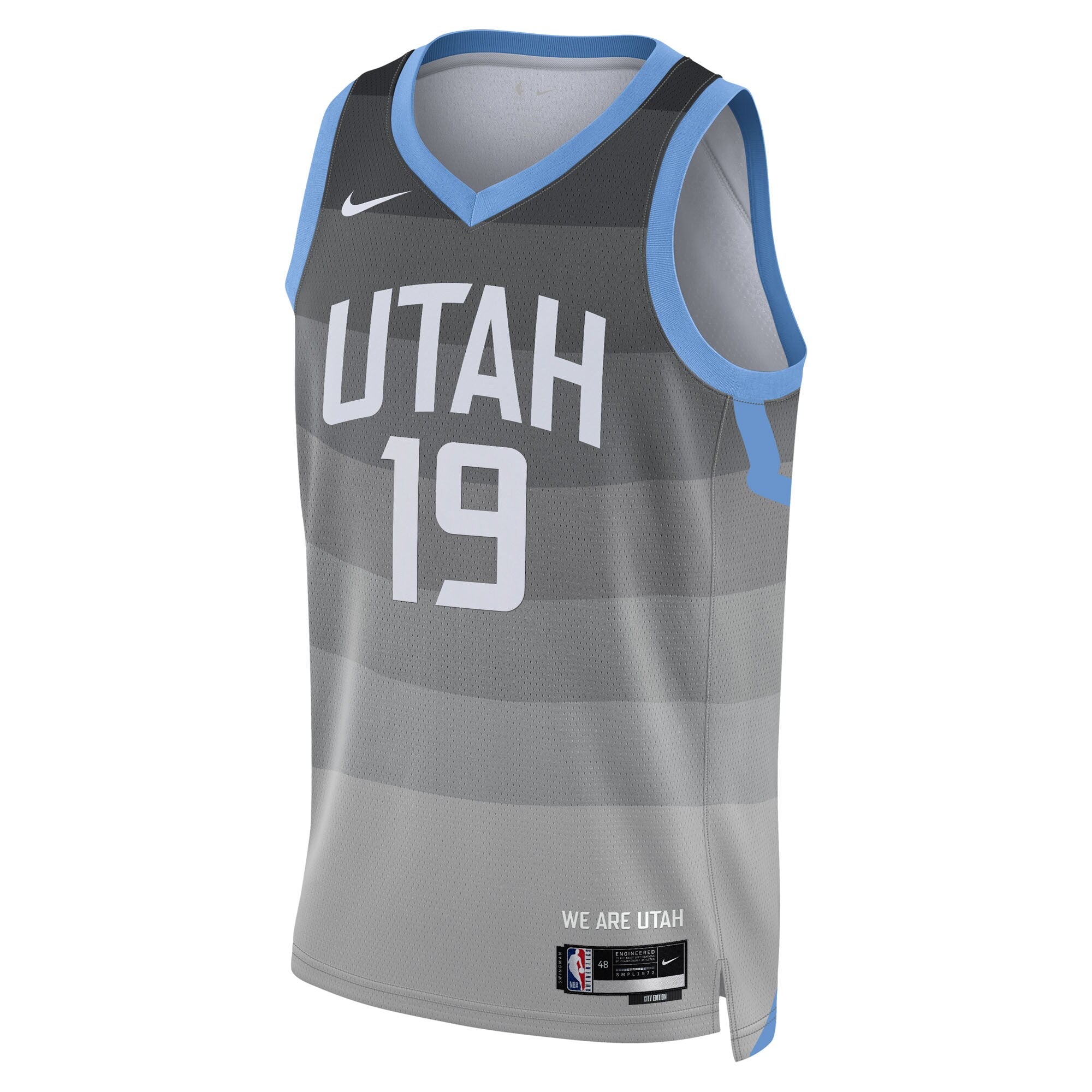 Utah Jazz Nike 2025/26 City Edition Swingman Jersey - Gray - Ace Bailey - Unisex