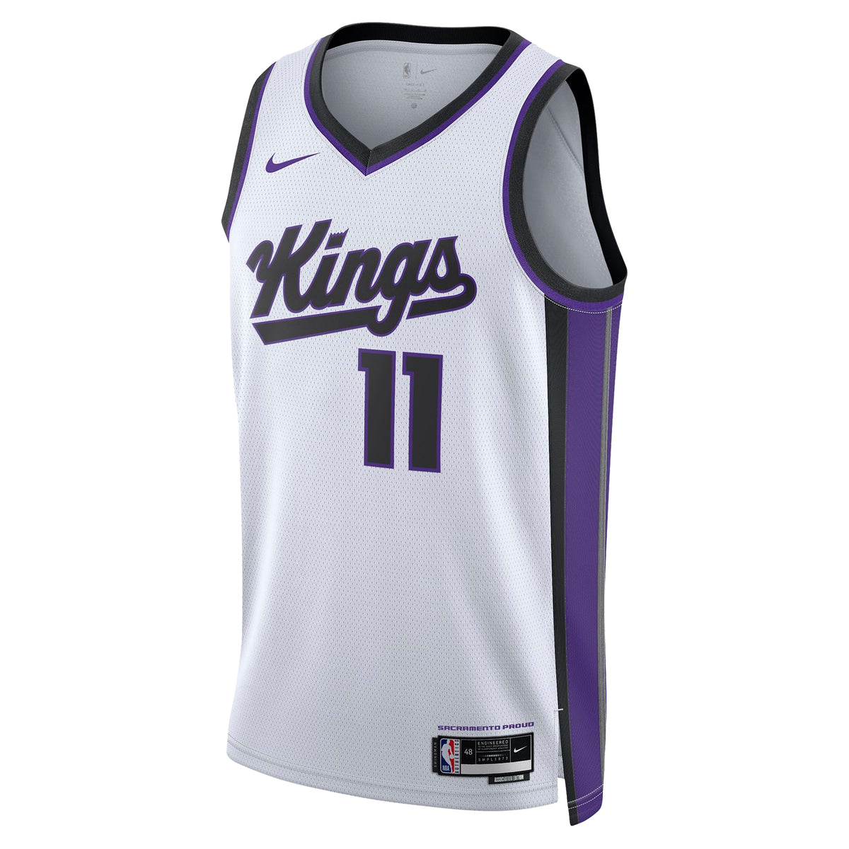 Sacramento Kings Nike Association Edition Swingman Jersey - White - Domantas Sabonis - Unisex
