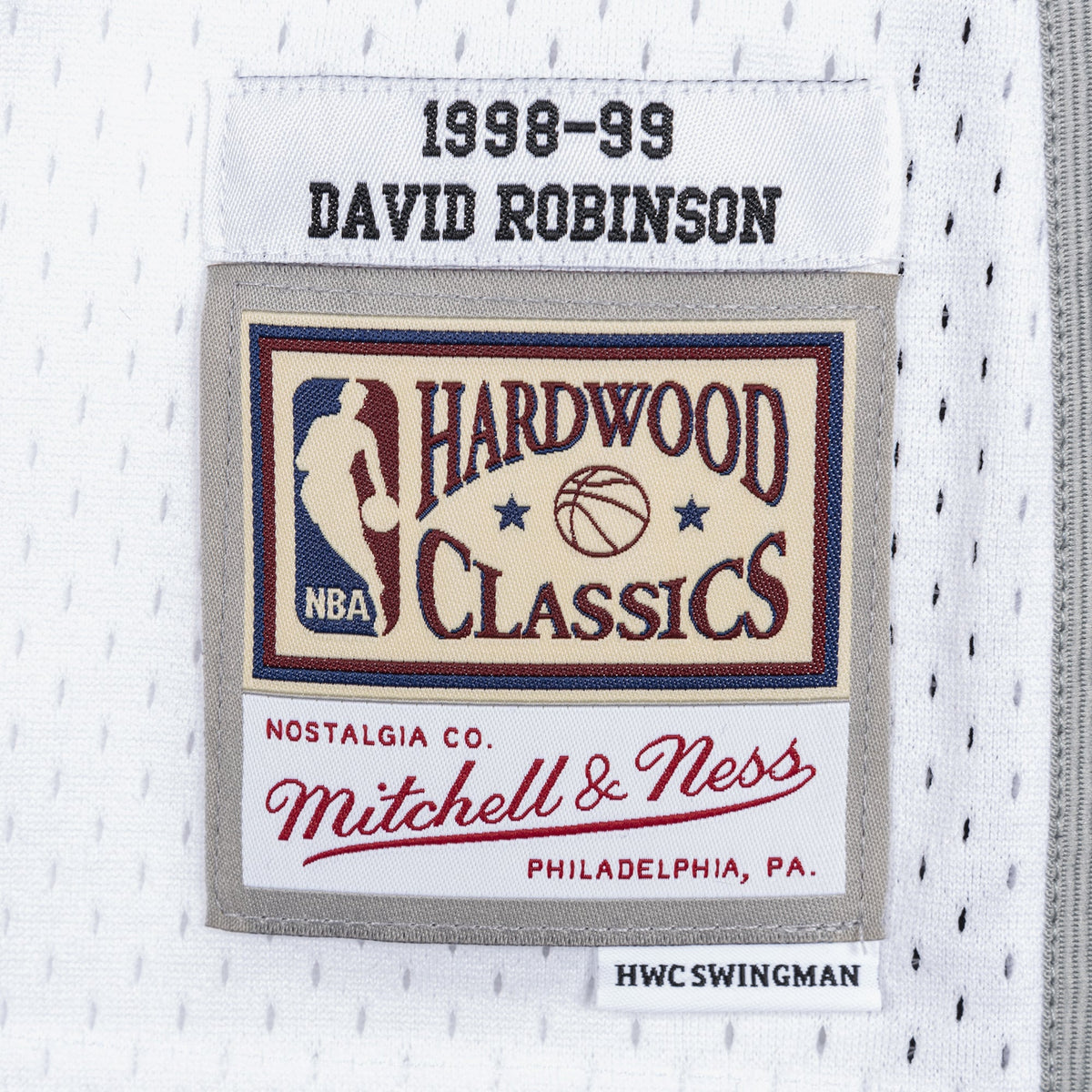 San Antonio Spurs Mitchell & Ness David Robinson 1998 Swingman Authentic Jersey - White