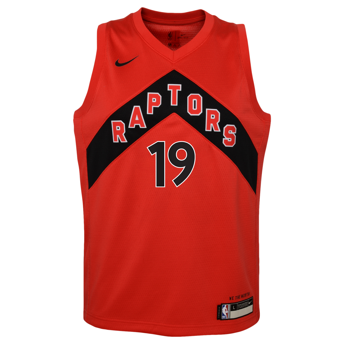 Toronto Raptors Nike Icon Edition Swingman Jersey - Red - Jakob Poeltl - Youth