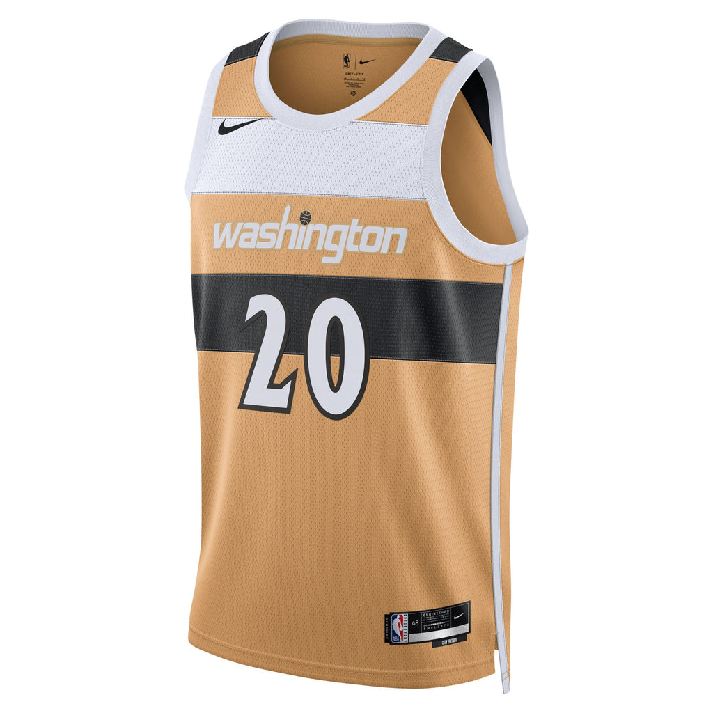 Washington Wizards Nike 2025/26 City Edition Swingman Jersey - Tan - Alex Sarr - Unisex