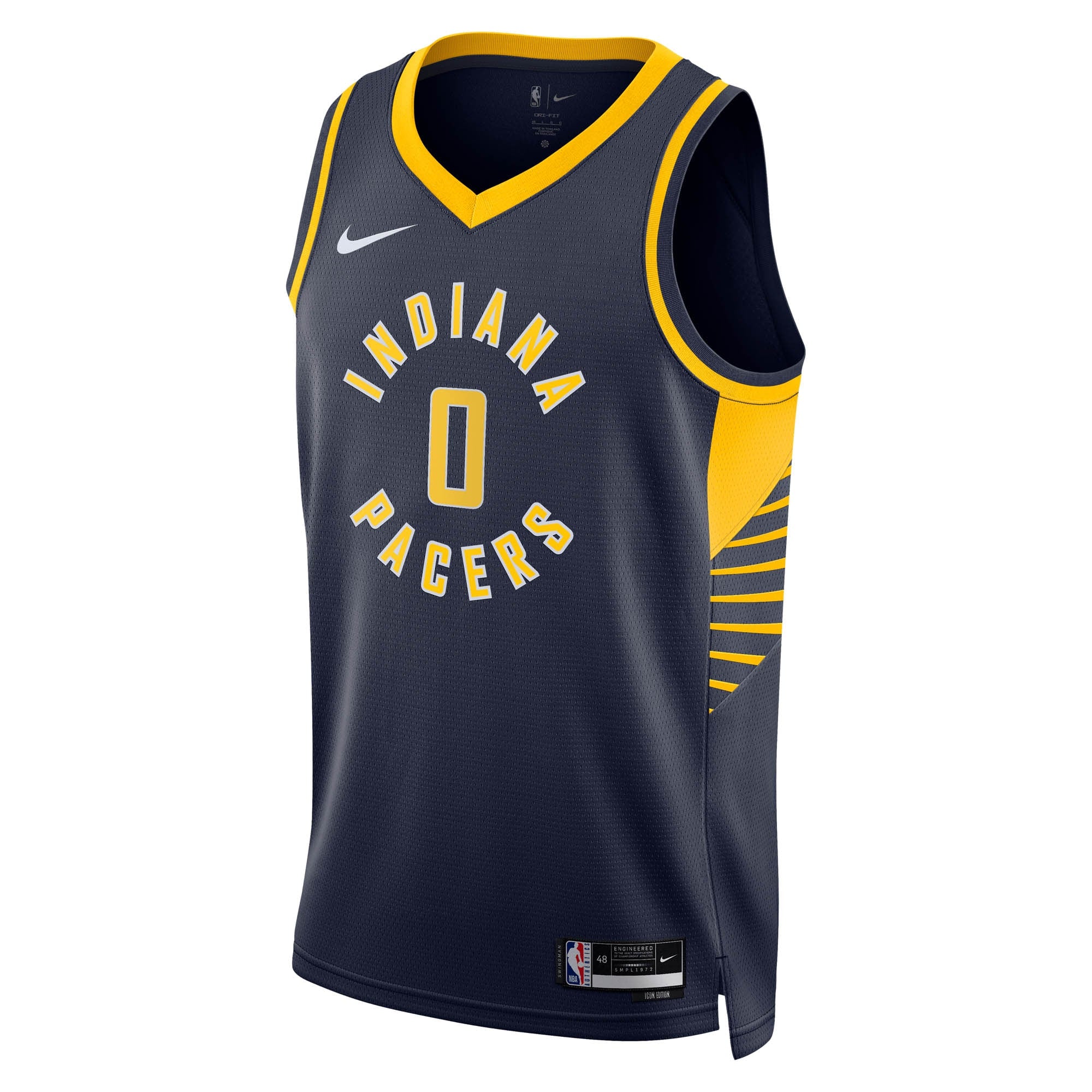 Indiana Pacers Nike Icon Edition Swingman Jersey - Navy - Tyrese Haliburton - Unisex