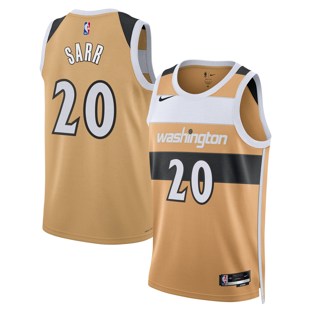 Washington Wizards Nike 2025/26 City Edition Swingman Jersey - Tan - Alex Sarr - Unisex