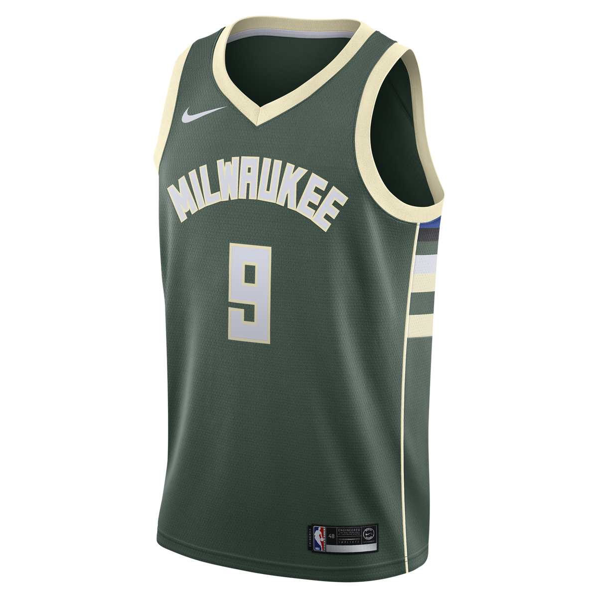 Milwaukee Bucks Nike Icon Edition Swingman Jersey - White - Kel'el Ware - Youth