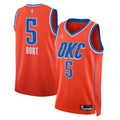 Oklahoma City Thunder Jordan Statement Edition Swingman Jersey - Orange - Luguentz Dort - Unisex
