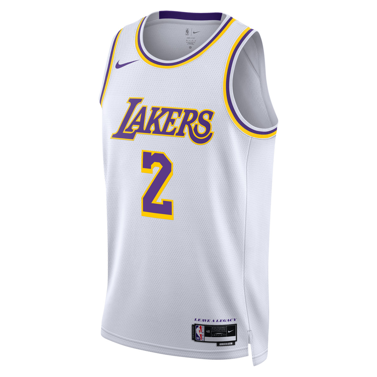 Los Angeles Lakers Nike Association Edition Swingman Jersey - White - Jarred Vanderbilt - Unisex