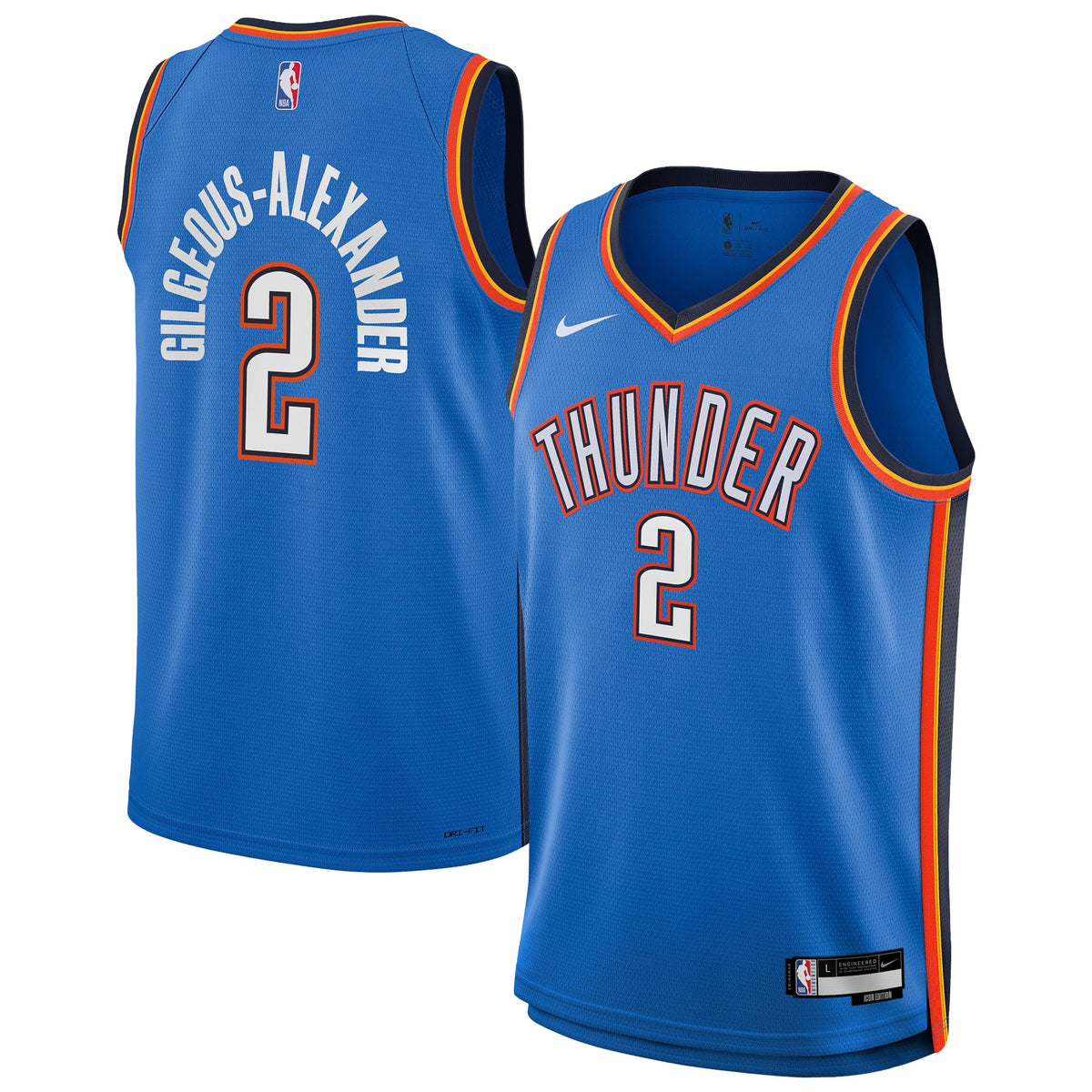 Oklahoma City Thunder NBA Youth Icon Swingman Jersey NE - Shai Gilgeous-Alexander