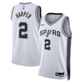 San Antonio Spurs Nike Association Swingman Jersey NBA 2025 First Round Draft Pick - White - Dylan Harper - Youth