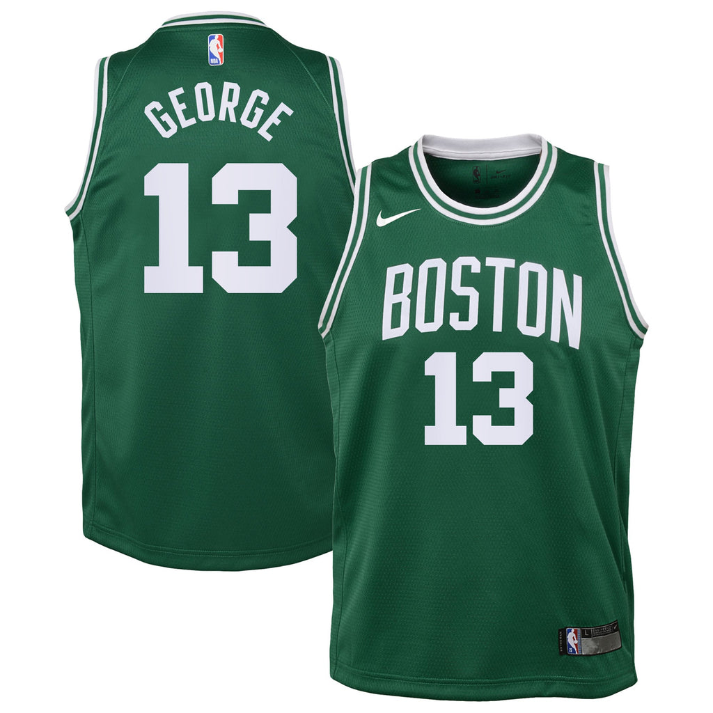 Boston Celtics Nike Replica Icon Edition Jersey - Kelly Green - Paul George - Kids