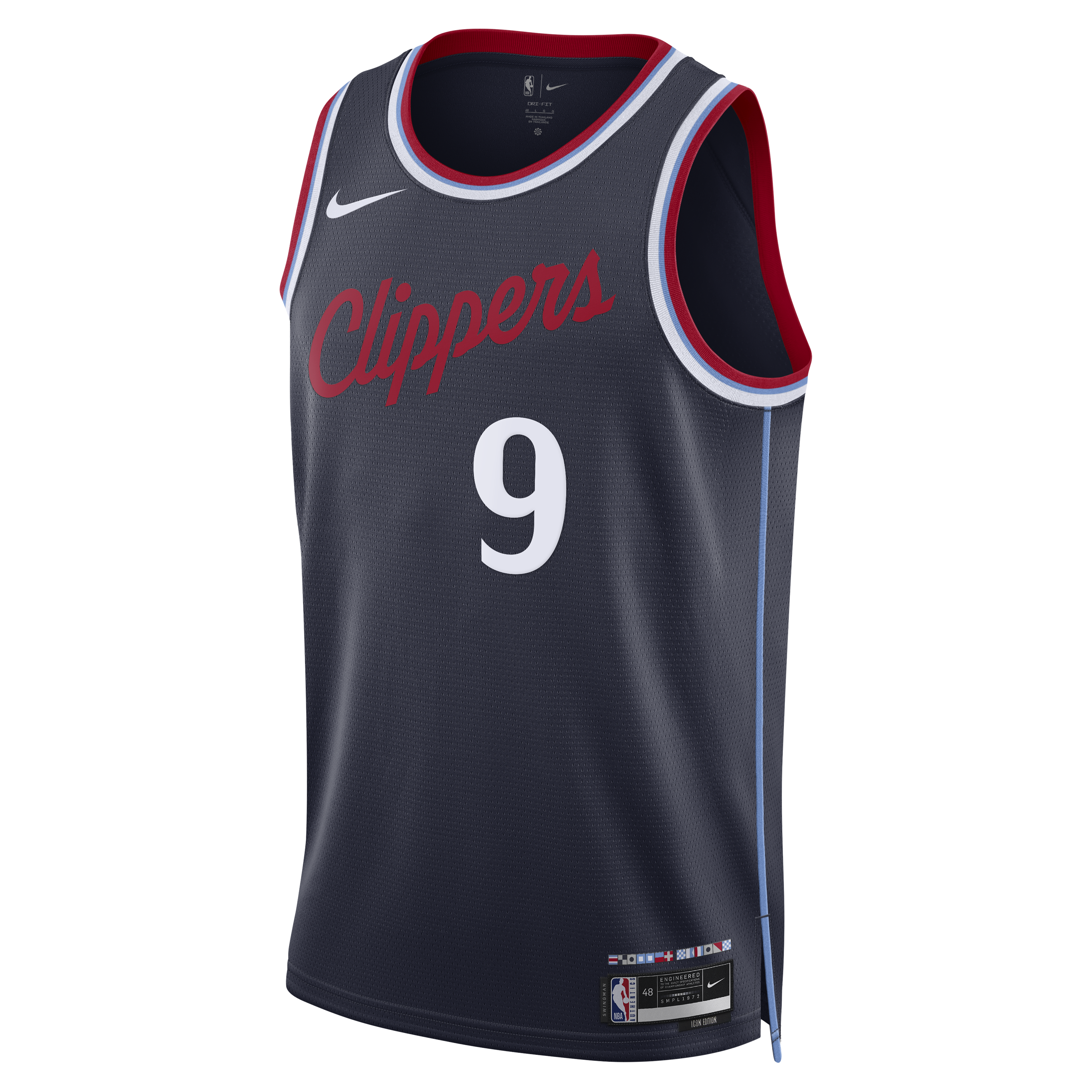 Los Angeles Clippers Nike Replica Icon Edition Swingman Jersey - Navy - Bennedict Mathurin - Youth