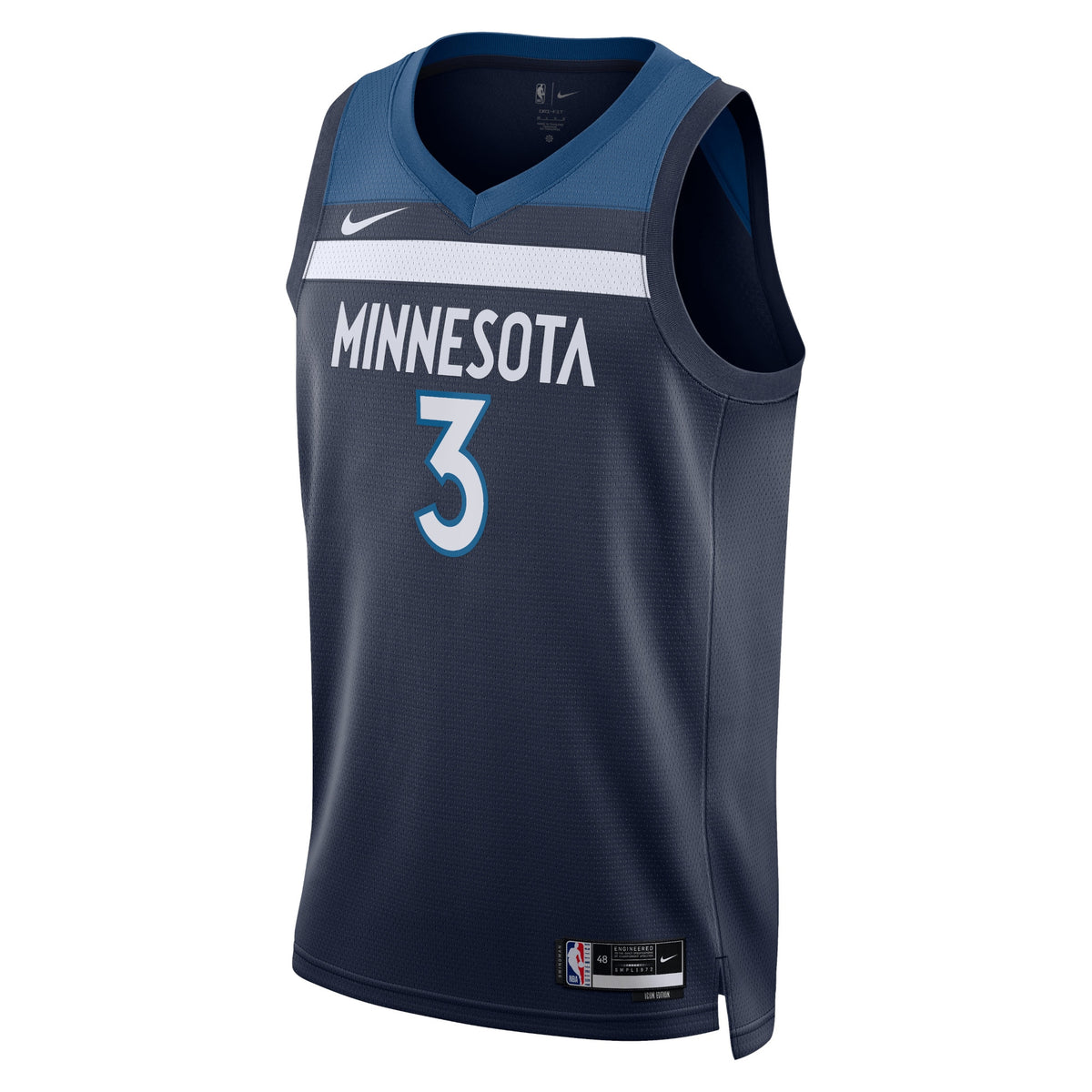 Minnesota Timberwolves Nike Icon Edition Swingman Jersey - Navy - Jaden McDaniels - Unisex