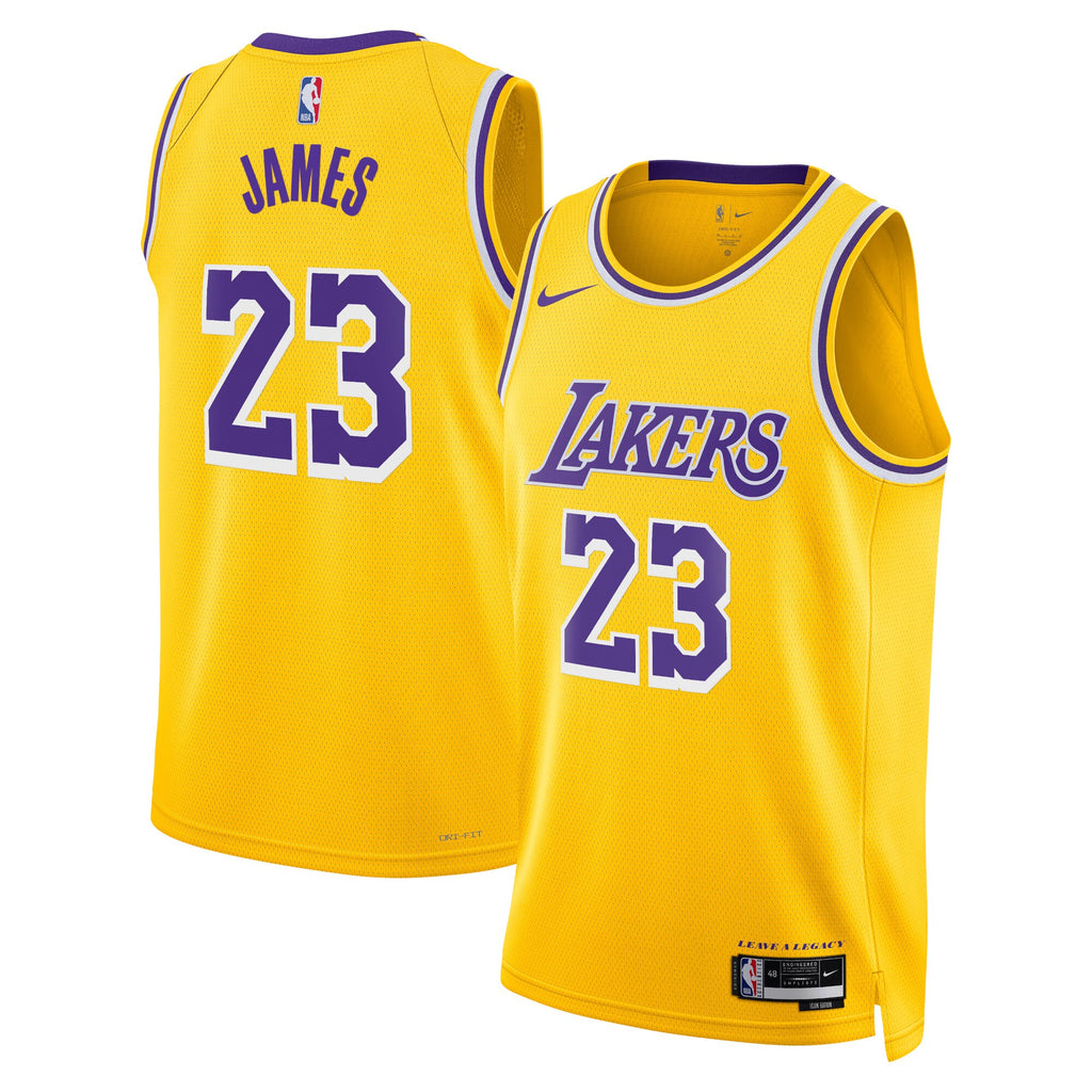 Los Angeles Lakers Nike Icon Swingman Jersey - James 23 - Mens