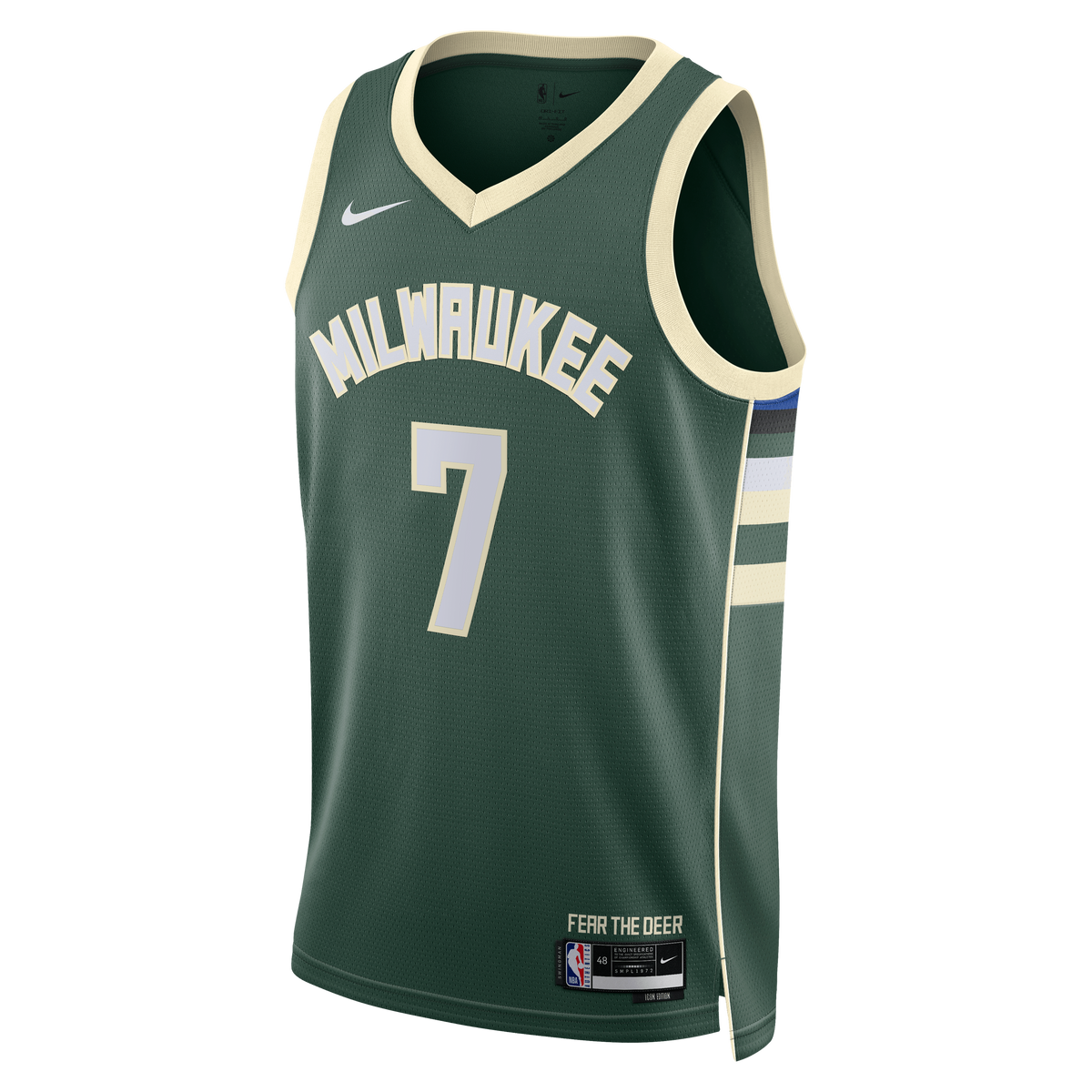 Milwaukee Bucks Nike Icon Edition Swingman Jersey - Hunter Green - Kevin Porter Jr. - Unisex