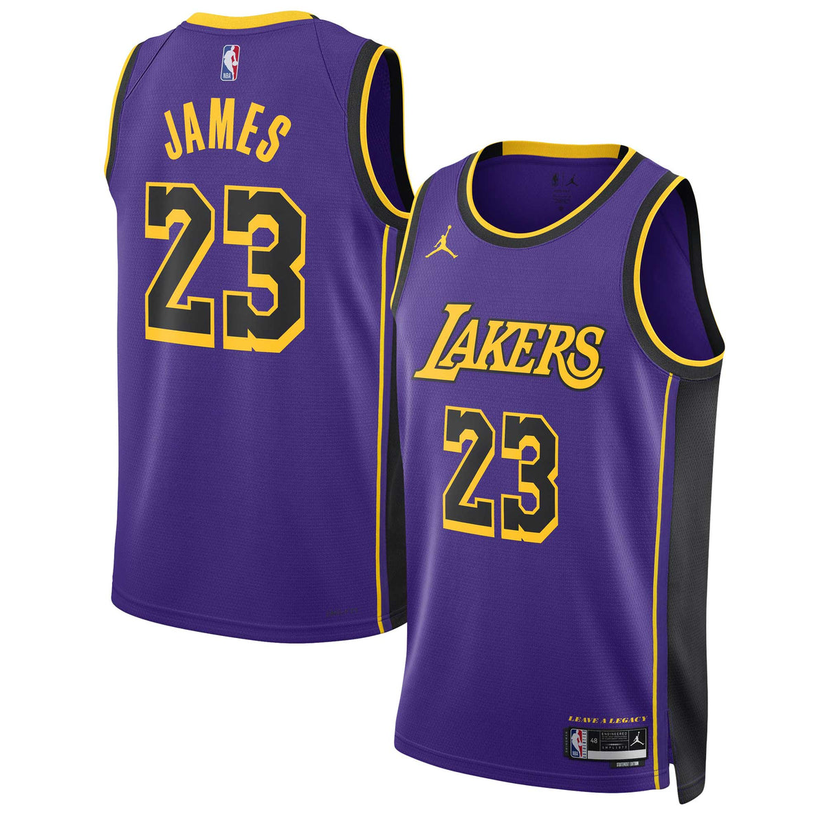 Los Angeles Lakers Jordan Brand Statement Edition Swingman Jersey - Lebron James - Unisex